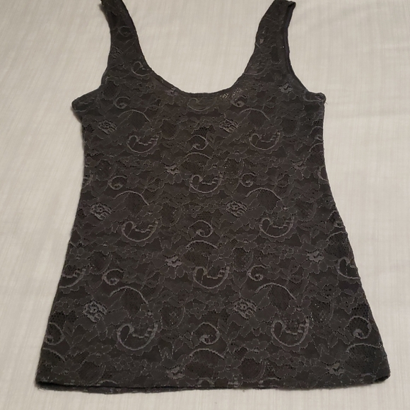 Womans Talula Grey Lace Tanktop - Picture 1 of 3